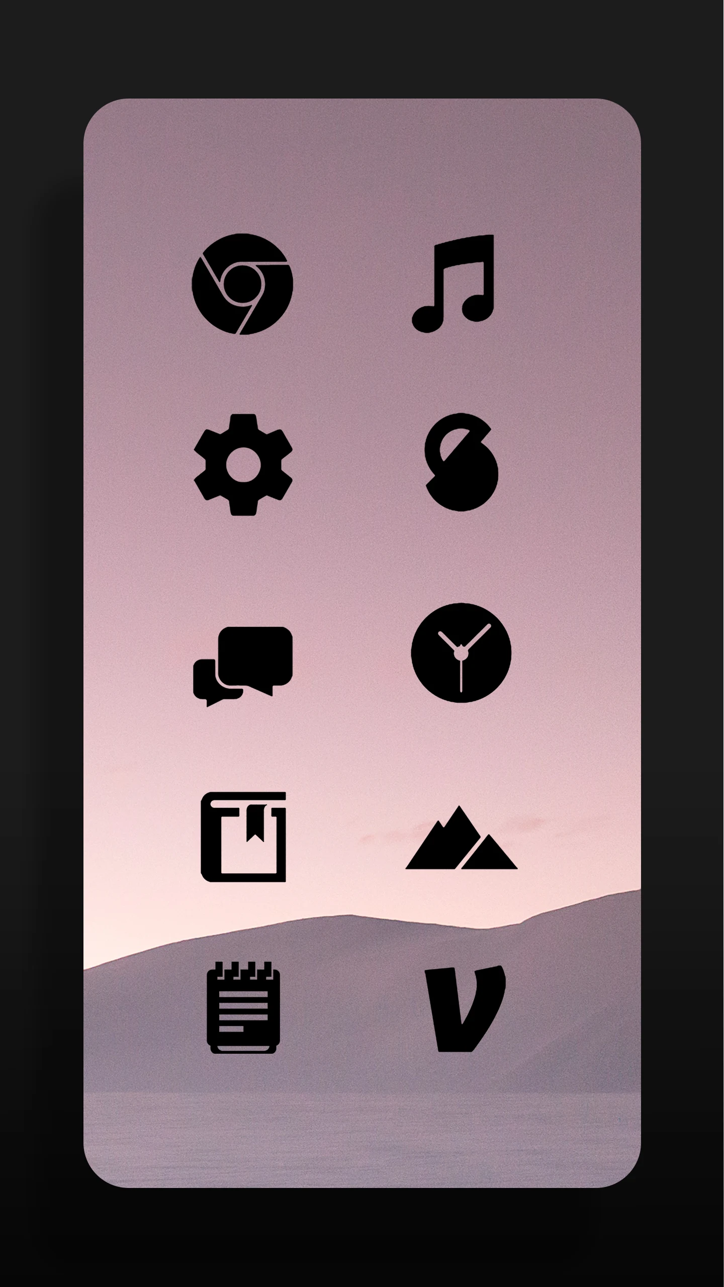 Flight Dark - Black Icon Pack screenshot