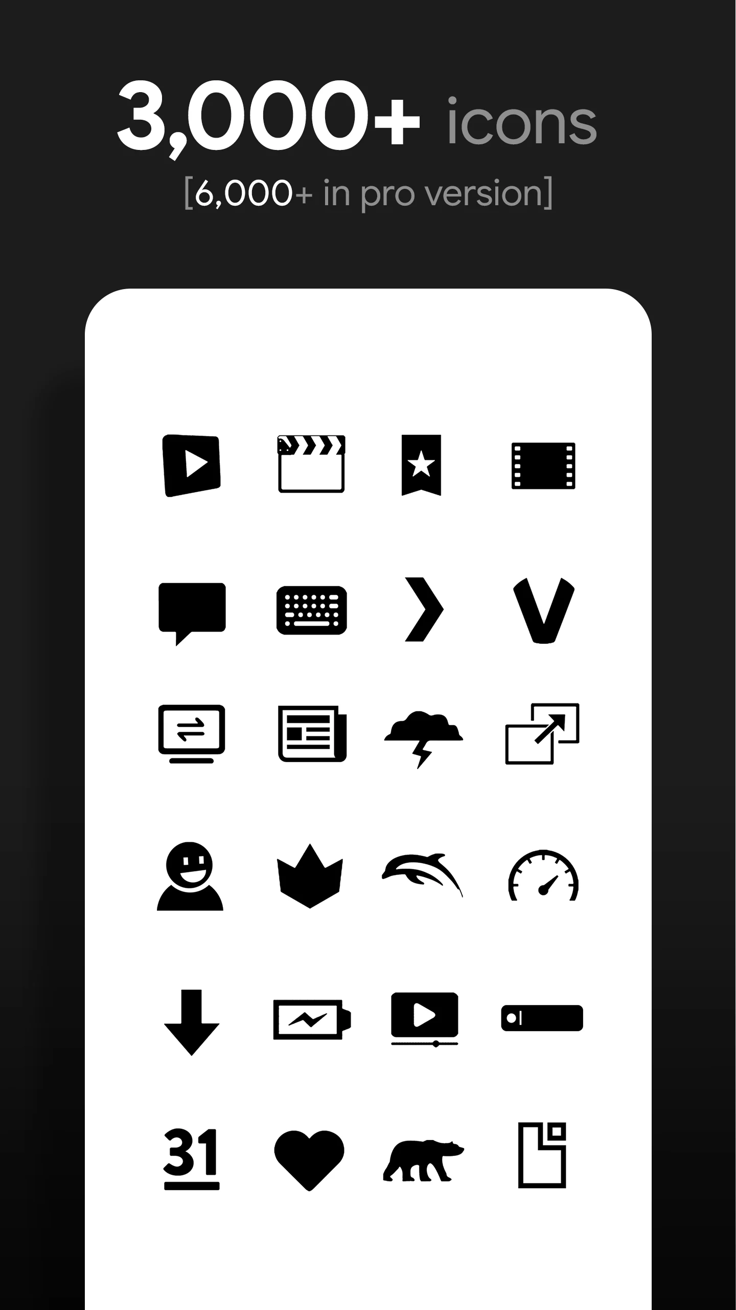 Flight Dark - Black Icon Pack screenshot