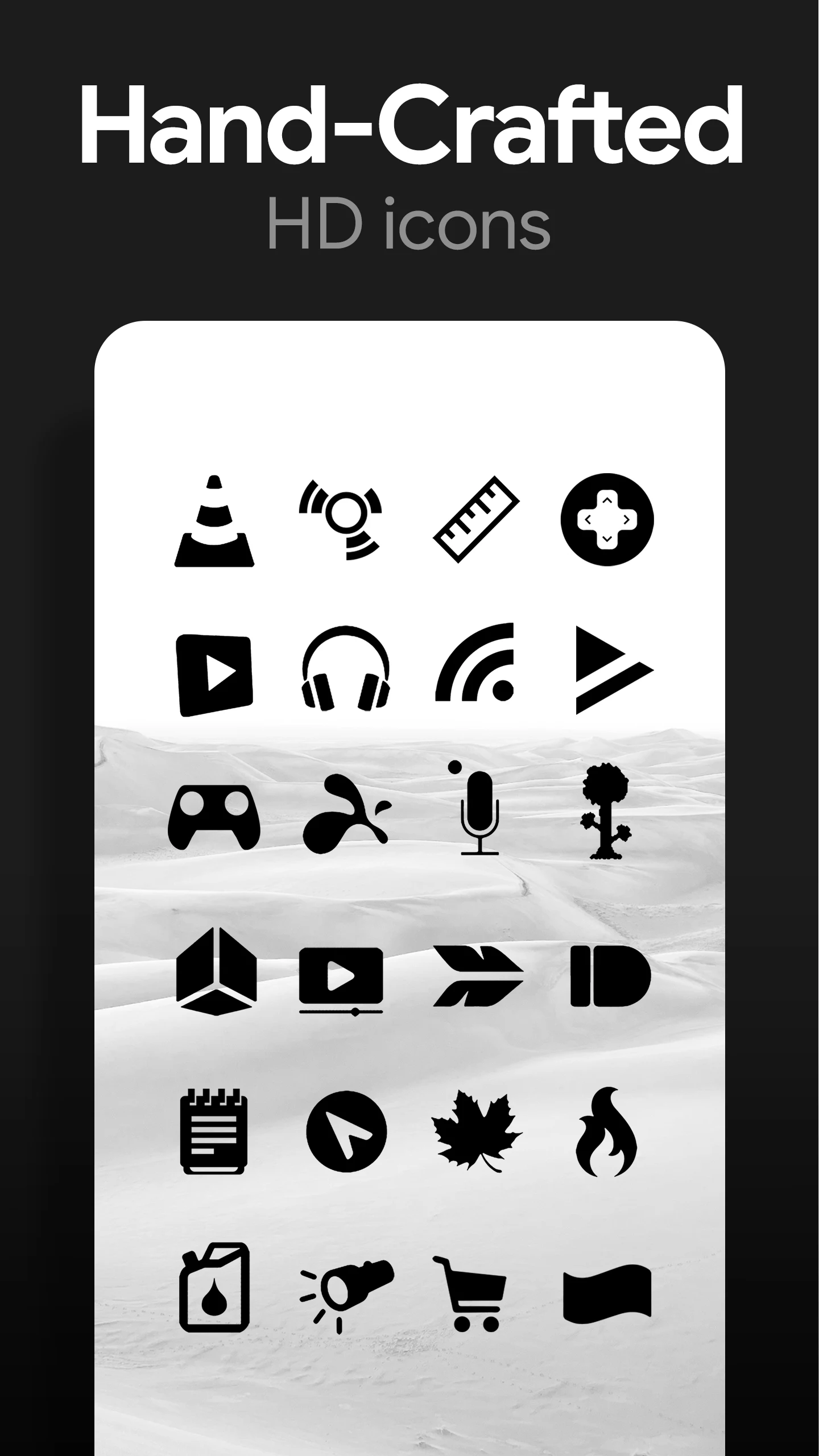Flight Dark - Black Icon Pack screenshot